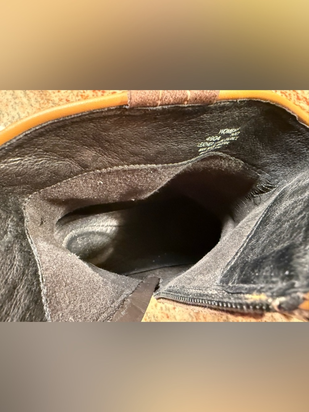 VTG Red Wing Womens 4904 Natasha Boot Size 10B Heritage Brown Suede Block Heel - Picture 13 of 15